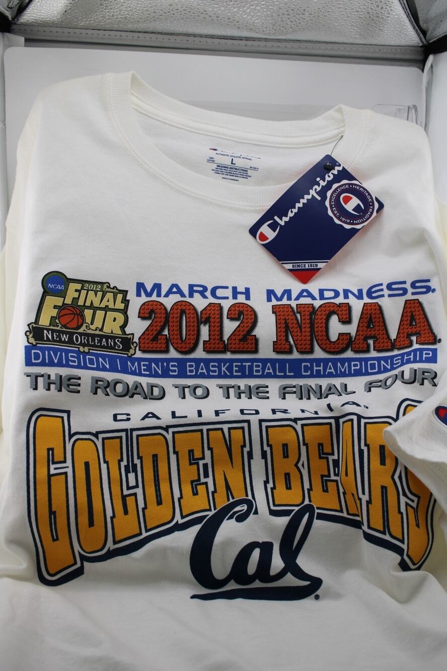 NWT L Champion 2012 NCAA Basketball Championship California Golden Bears T-Shirt